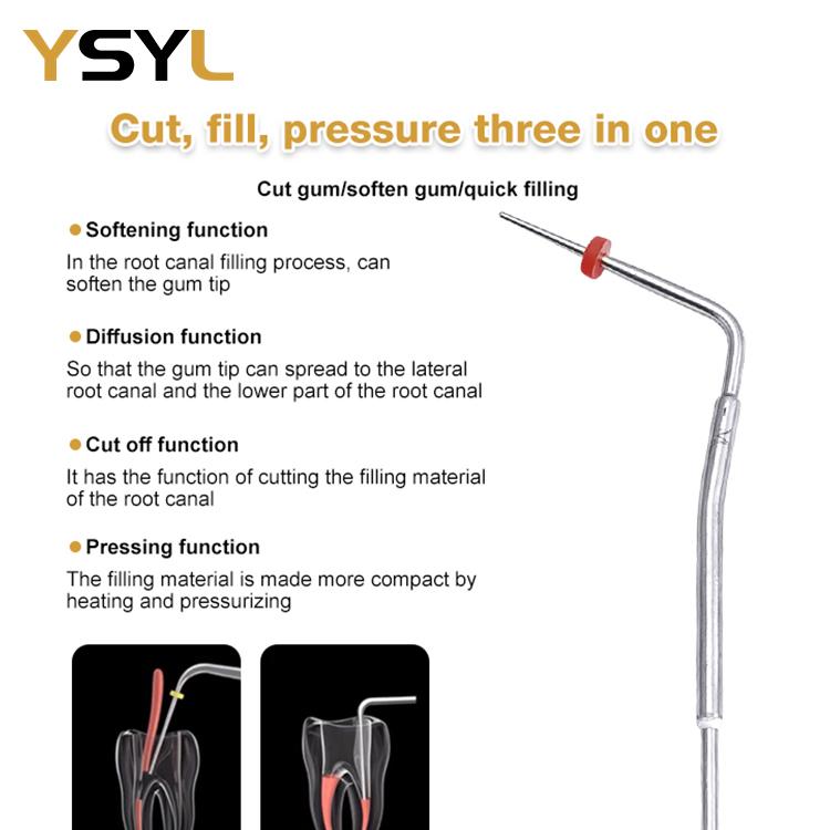 High Quality Stainless Steel Dental Probe for Gutta Percha Filling Treatment