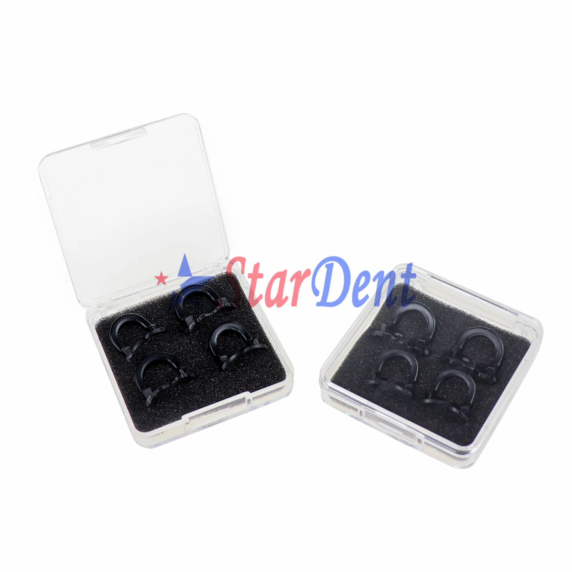 Universal Dental Resin Soft Clamp Black Resin Molar Premolar Teeth Clamp Plastic Dental Rubber Dam Sheets Ring Clamp