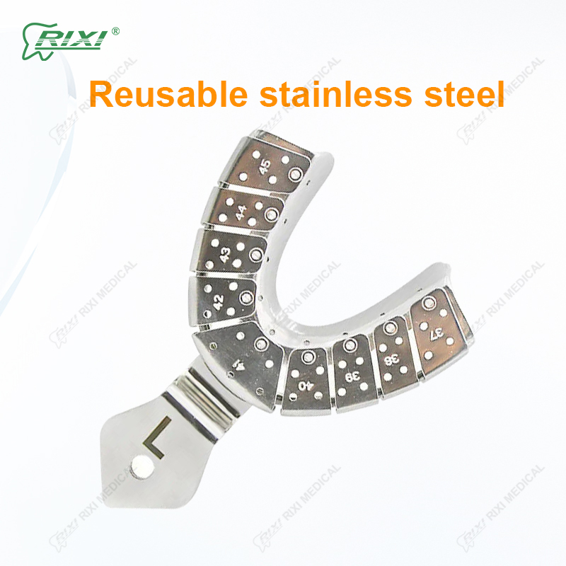 Specialized Instrument Equipment Orthodontic Material Sturdy Dental Impression Stainless Steel Trays