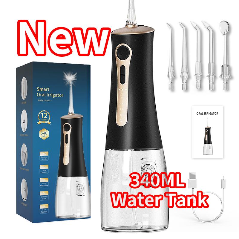 Ipx8 340ml Water Tank Dental Flossers Personal Oral Irrigator