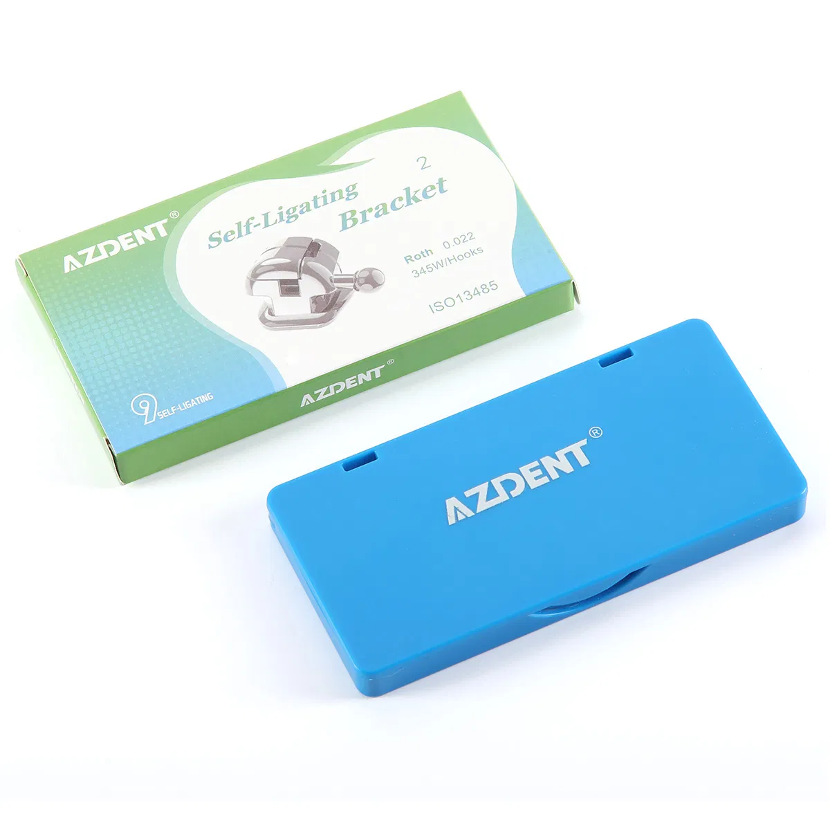 Dental Half Spherical Self Ligating Roth 022 Orthodontic Brackets with Buccal Tubes