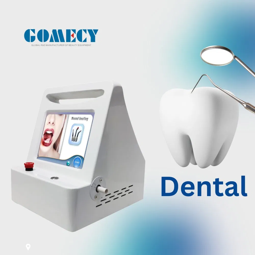 Diode Laser Surgery Tooth Whitening Oral Therapy Dental Machine/810nm 980nm Physiotherapy Treatment Pain Wound Healing Laser