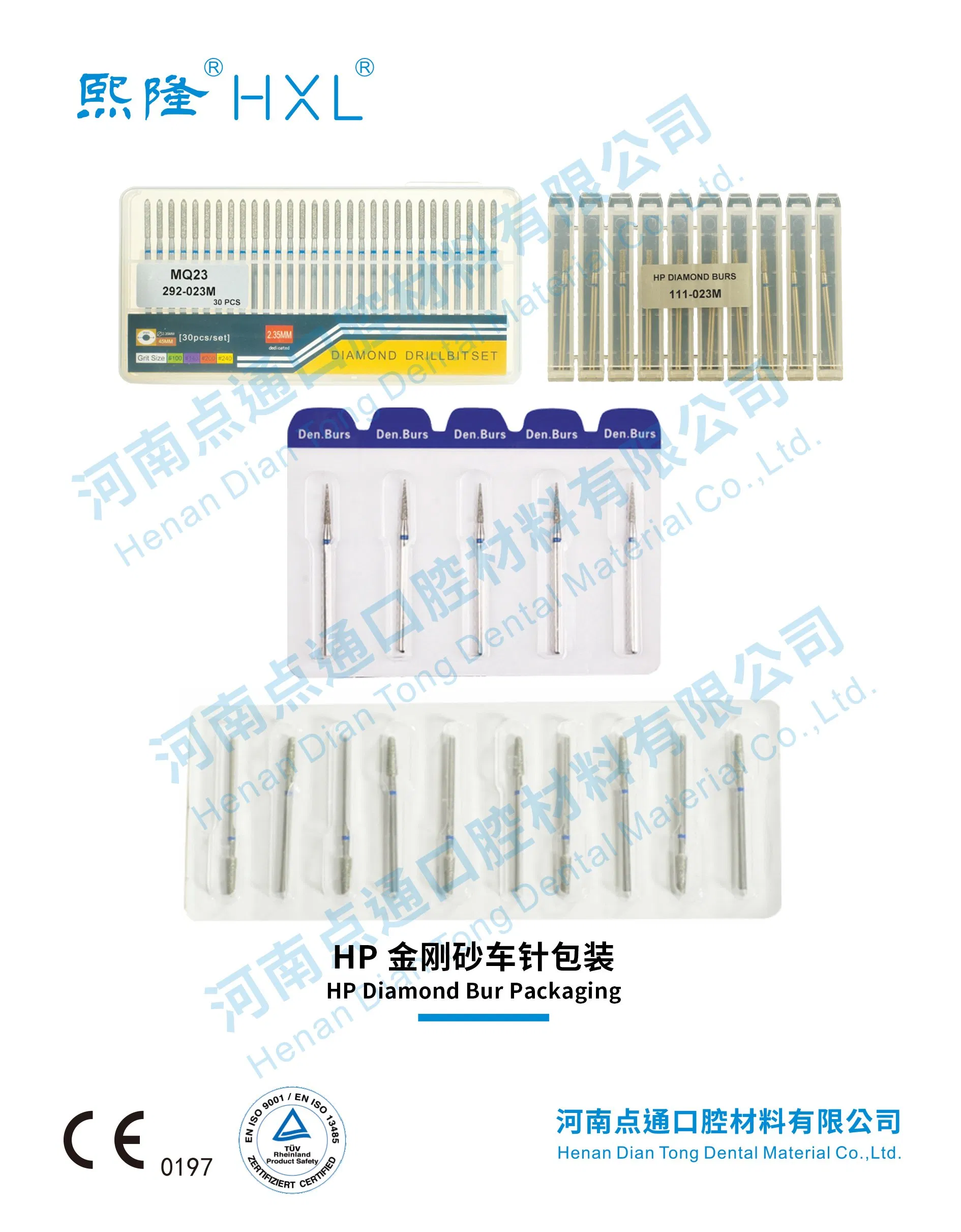 Diamond Dental Burs for Dentist Dental Material Polishing Instruments Fg High Quality Vp-20/552-016m/834-016m