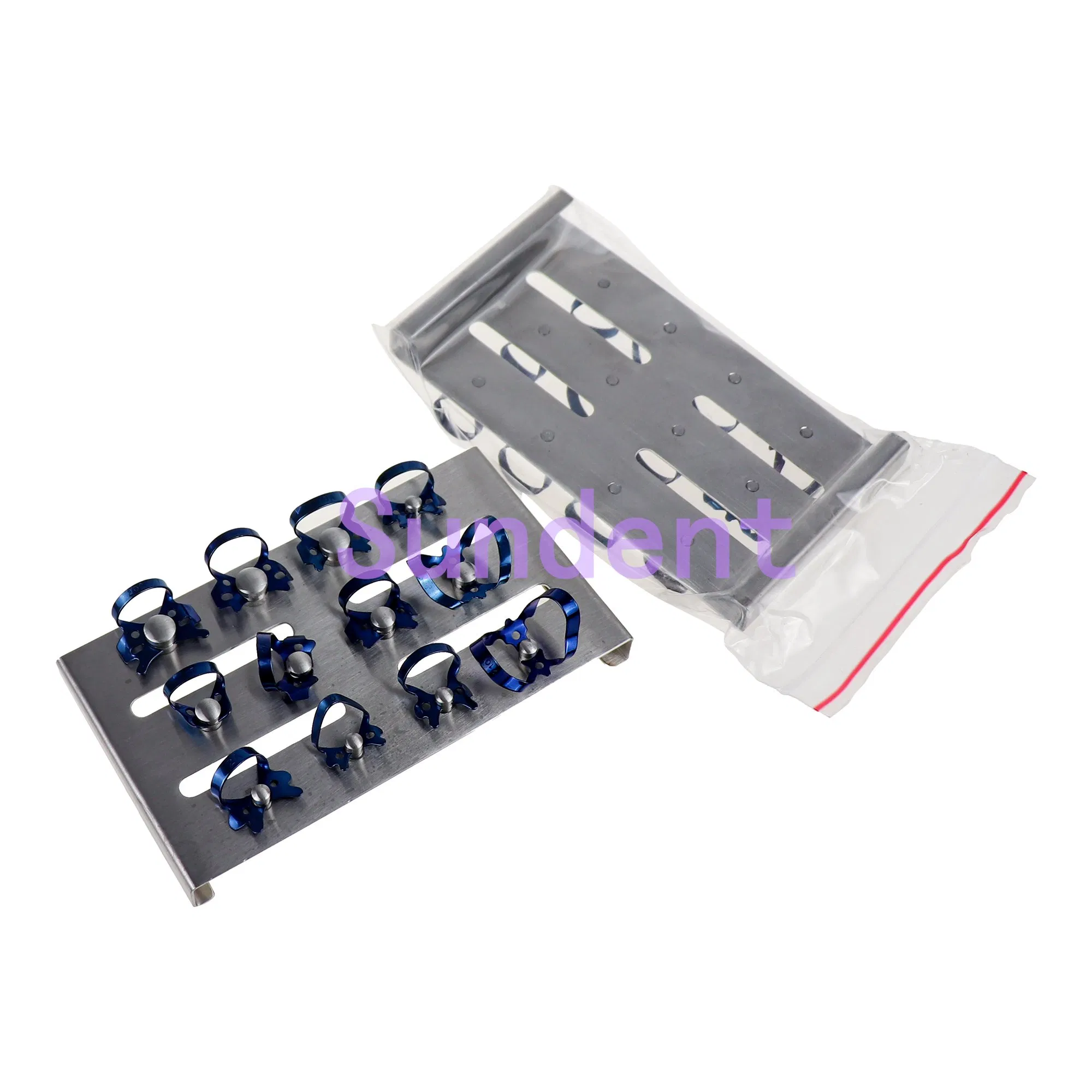 Rubber Dam Clump Kit Dental Instrument Stainless Steel 12PCS/Kit