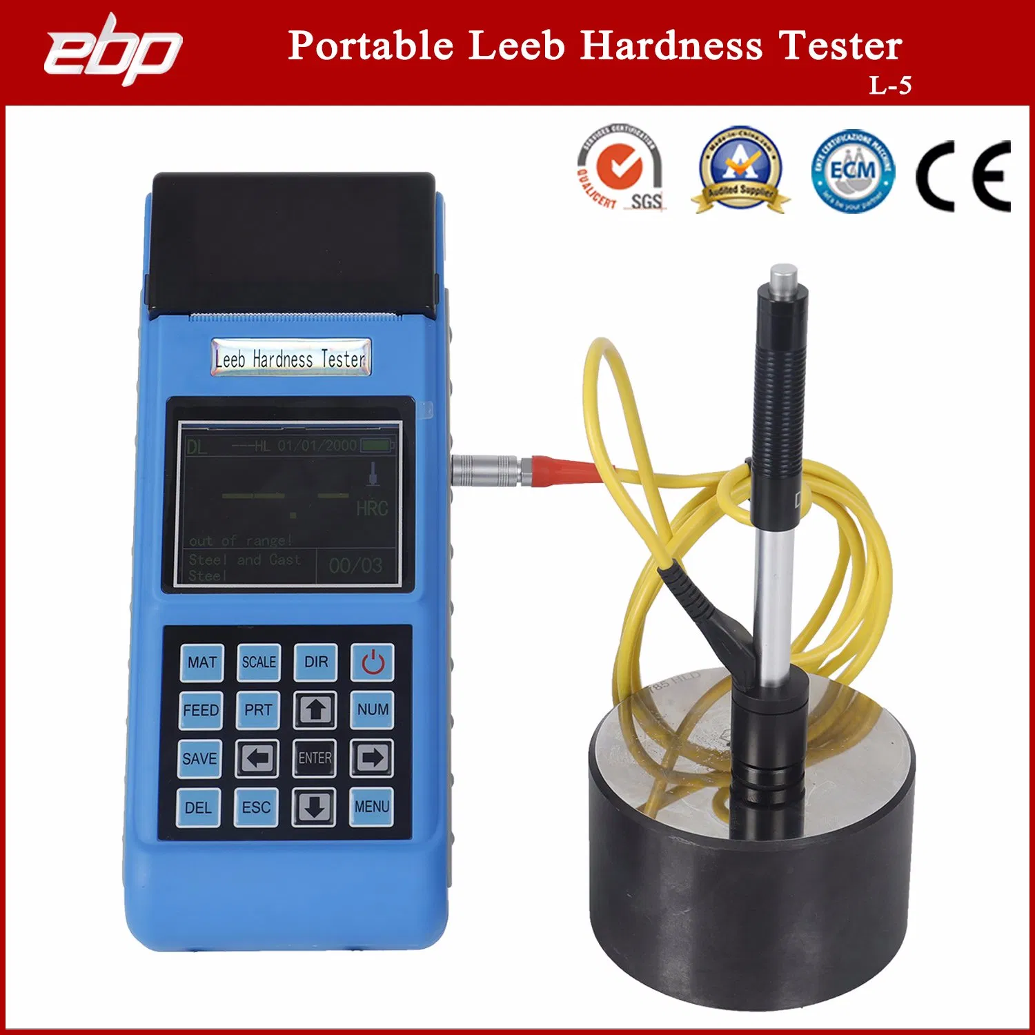 Professional Portable Digital Rebound Leeb Hardness Testing Instrument