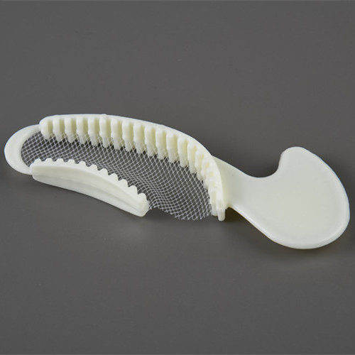 SJ Medical Grade Plastic Dental Disposable Consumable Bite Implant Impression Tray with Mesh Nylon Net