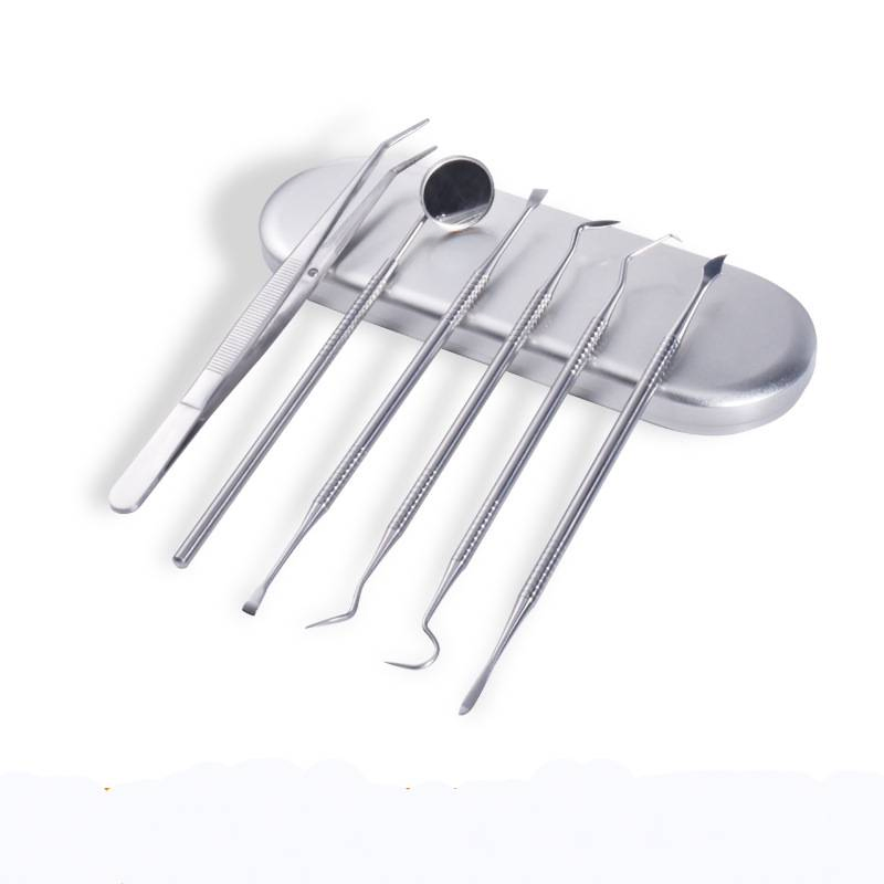 Dental Care Tools Stainless Steel Dental Probe Oral Mirror Dental Forceps