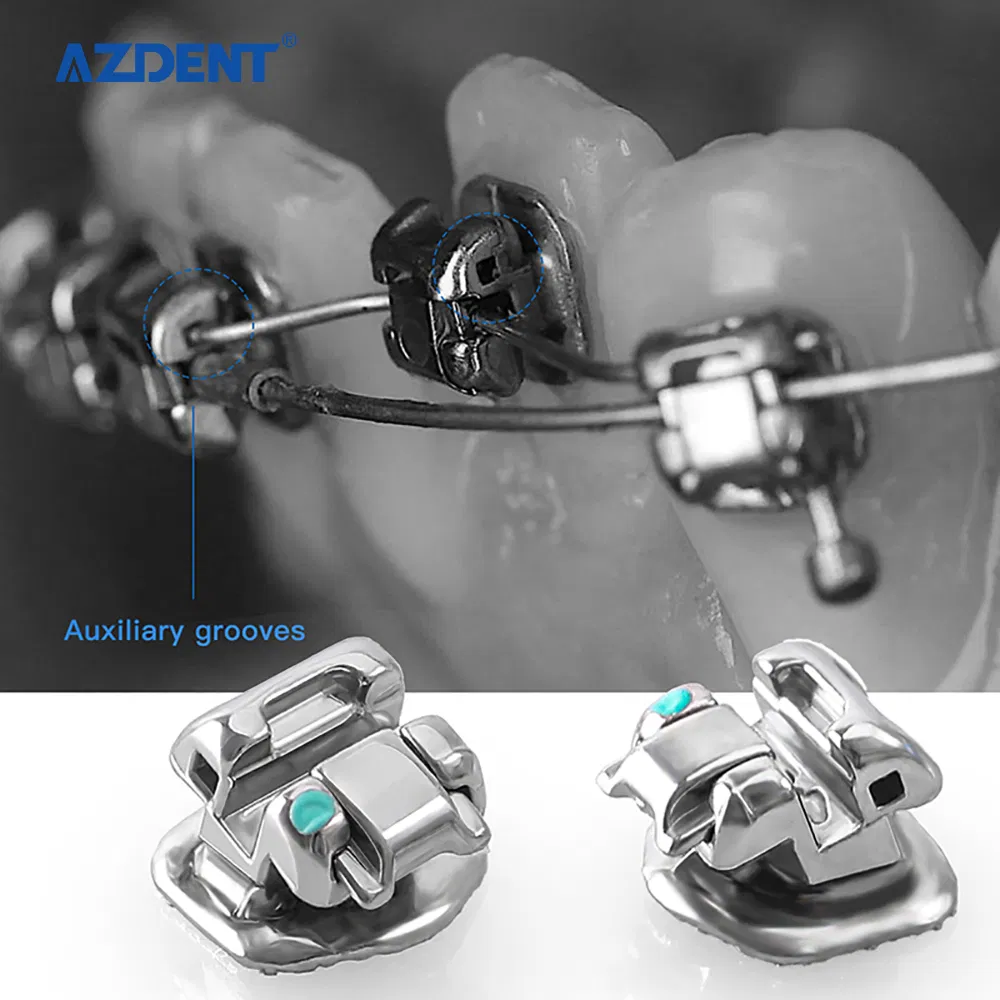 Azdent Dental Ceramic Roth/Mbt 022 Self-Ligating Orthodontic Bracket