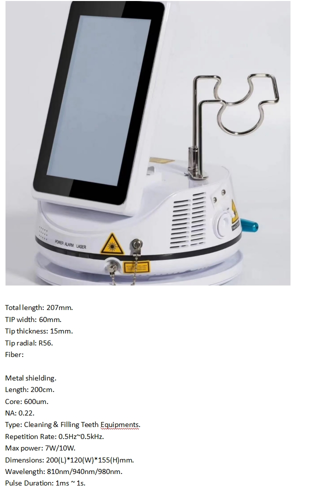 Dental Diode Laser Electric Dental Laser Therapy Machine with 10W Output Power