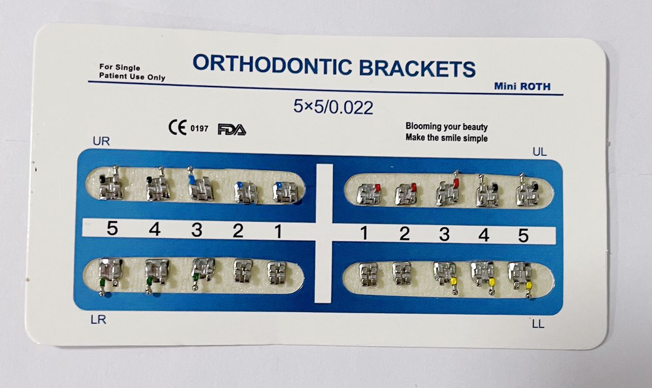 Orthodontic Roth 022 Hooks 3-4-5 Bondable Metal Bracket