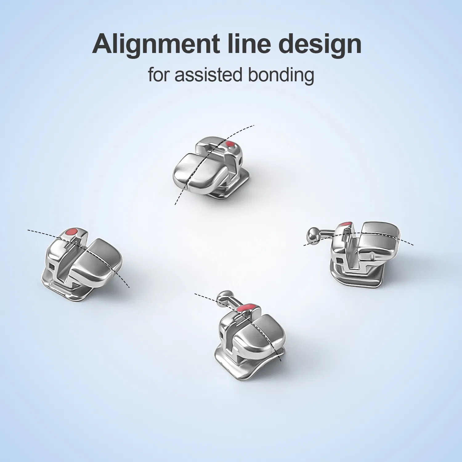 Azdent Split Self Ligating Brackets Roth/Mbt 0.022 Orthodontic Brackets