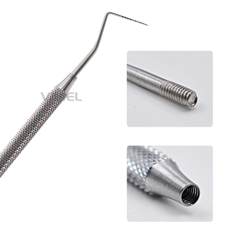 Dental Manual Instrument Explorer with Graduated Probe Steel Tool Scale 6+1kit