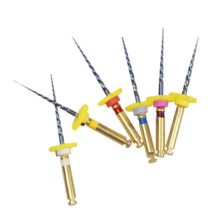 SJ Dental Equipments Endodontic X3-Pro Gold Rotary Files 6PCS Endo Root Canal Files