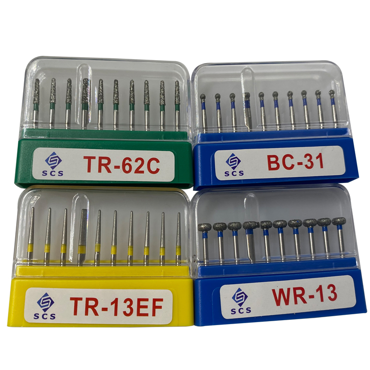 Medical Teeth Polishing Kit Fg Handpiece High Speed Carbide Diamond Dental Bur