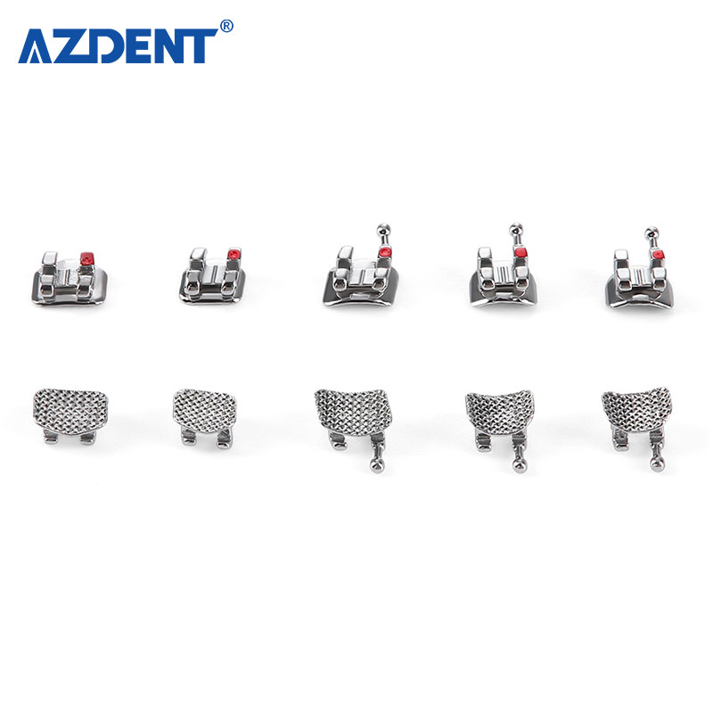Dental Consumables Mini Roth/Mbt 022/018 Mesh Base Split Orthodontic Brackets