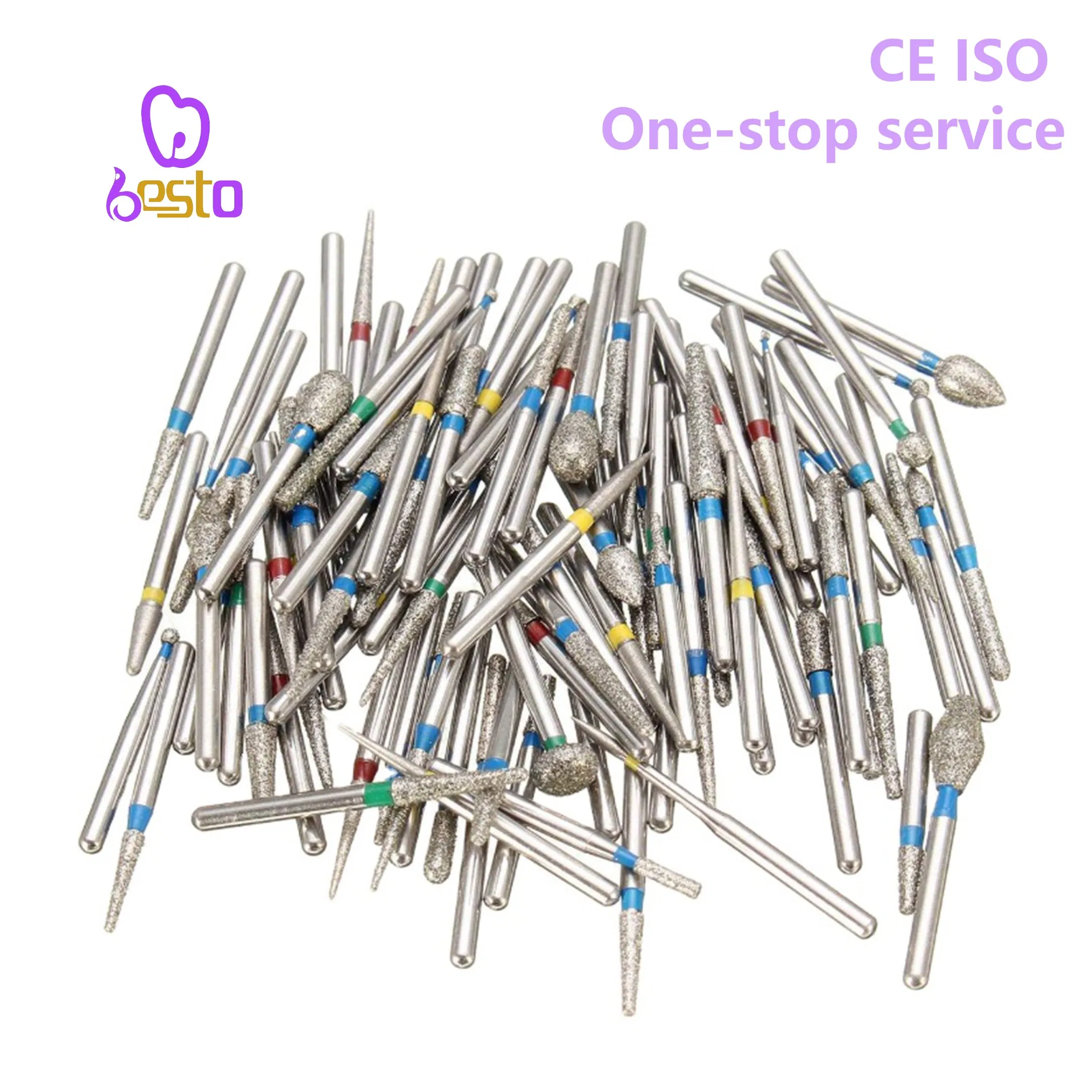 Dental Burs High Speed Diamond Kit Diamond Bur Fg Handpiece Turbine Set Dental Burs