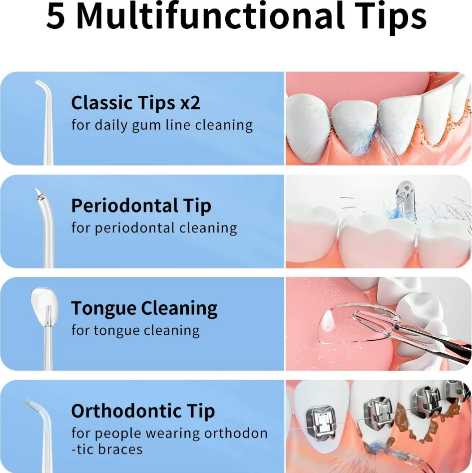 Private Label Large Tank Travel Hotel Portable Water Flosser Oral Irrigator