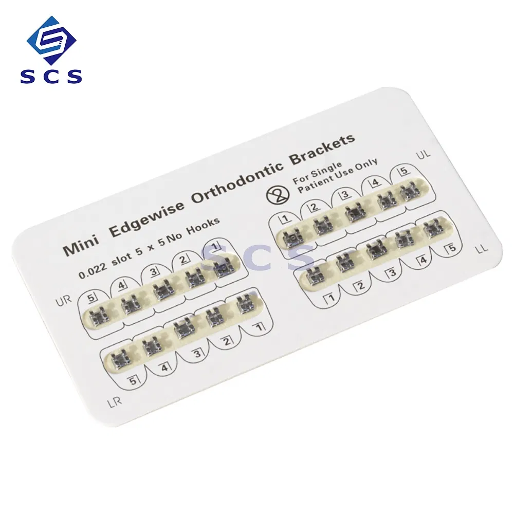 Orthodontic Teeth Braces Dentsit Tools Dental Mini Metal Edgewise Brackets