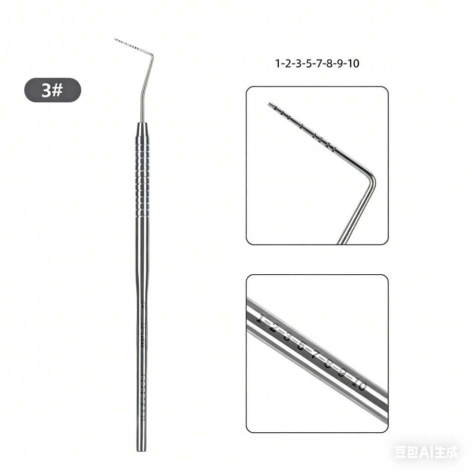 New Dental Instruments Professional Teeth Cleaning Oral Care Hygiene Kit Periodontal Probe