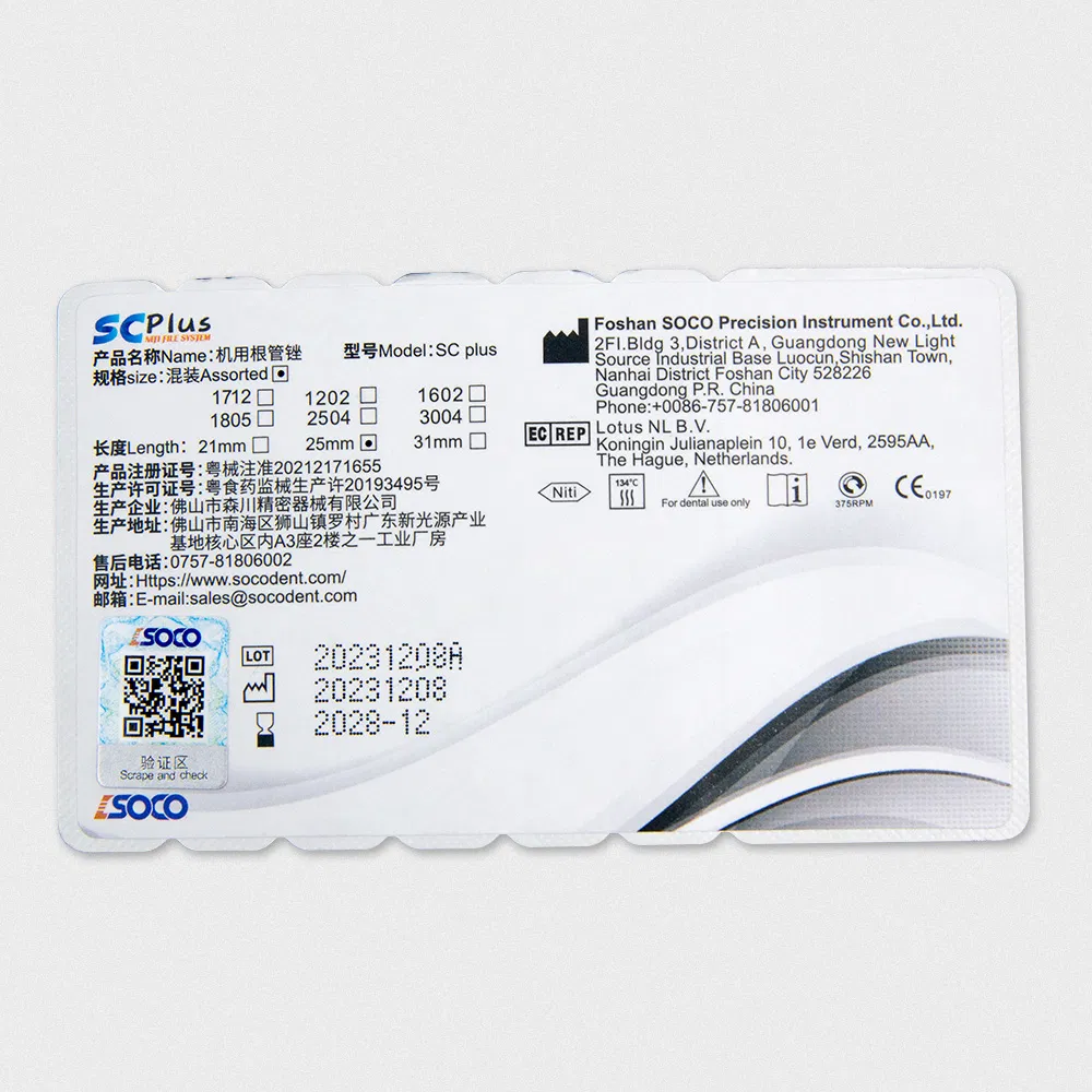 Dental Endo File Sc Dental Super Endodontic File Endo Engine Rotary Files