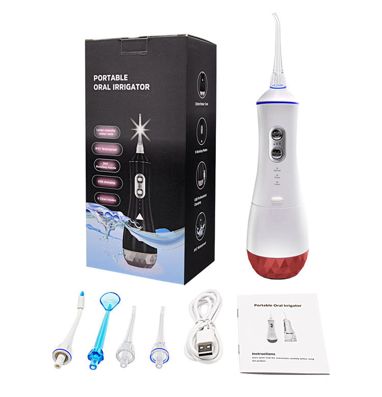 Household Device USB Rechargeable Water Flosser Deep Cleaning 320ml Dental Oral Irrigator