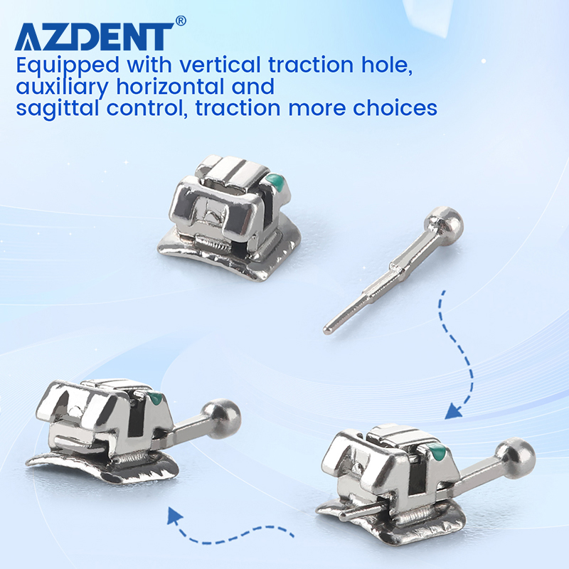 28PCS/Box Roth/Mbt 022 Teeth Braces Orthodontic Self-Ligating Brackets with Buccal Tube Kit