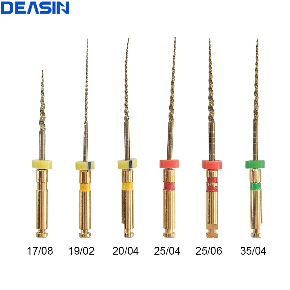 6PCS/Pack Dental Files Root Canal Use Rotary Heat Activated Endodontic Files Rotating File Dentistry Instruments