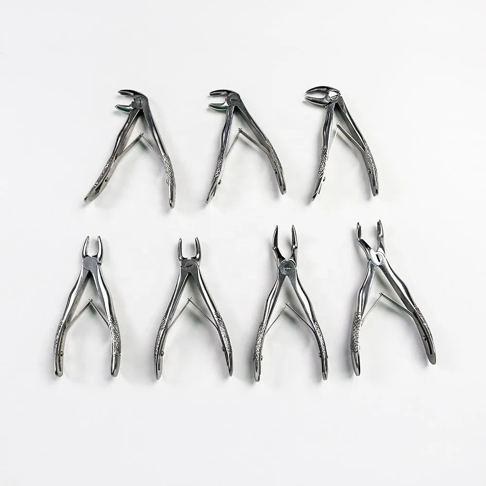 7PCS Dental Kids Surgical Instrument Children Tooth Extraction Forceps Kit
