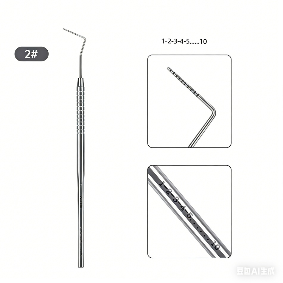 New Dental Instruments Professional Teeth Cleaning Oral Care Hygiene Kit Periodontal Probe