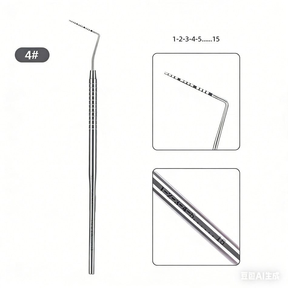 New Dental Instruments Professional Teeth Cleaning Oral Care Hygiene Kit Periodontal Probe