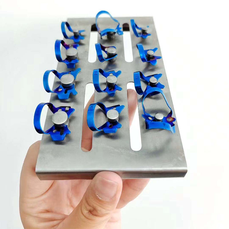 12PCS Stainless Steel Dental Rubber Dam Clamps Set