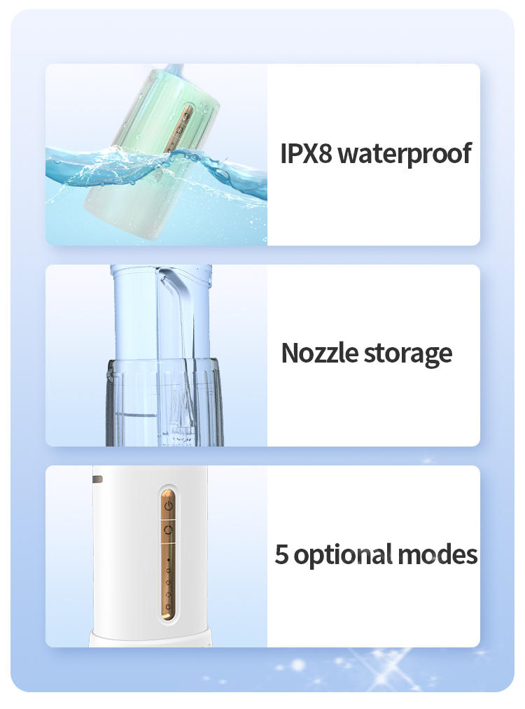 Portable Oral Irrigator Travel Mini Water Flosser