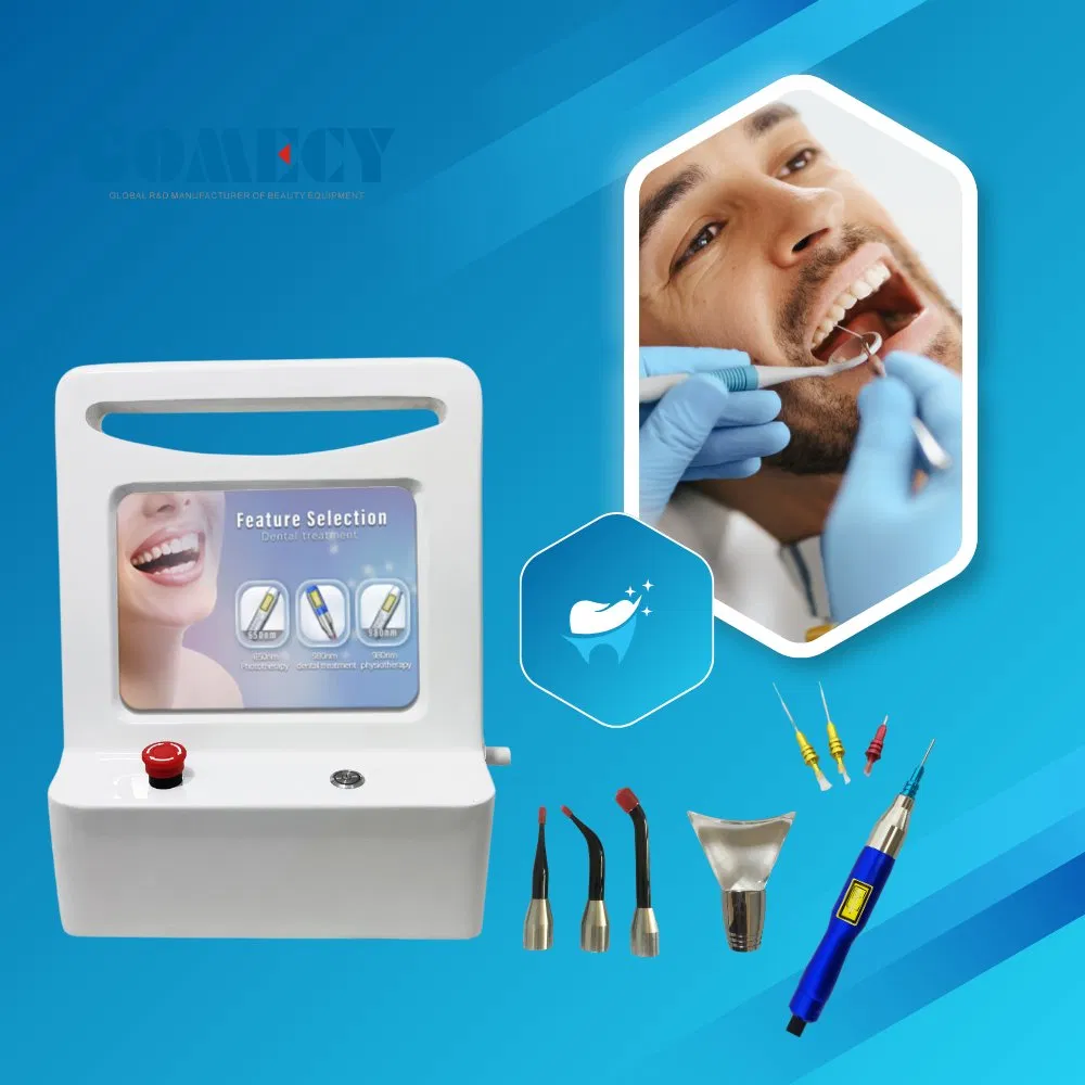 Dental Diode Laser with 450nm 650nm 980nm in Laser Dentistry