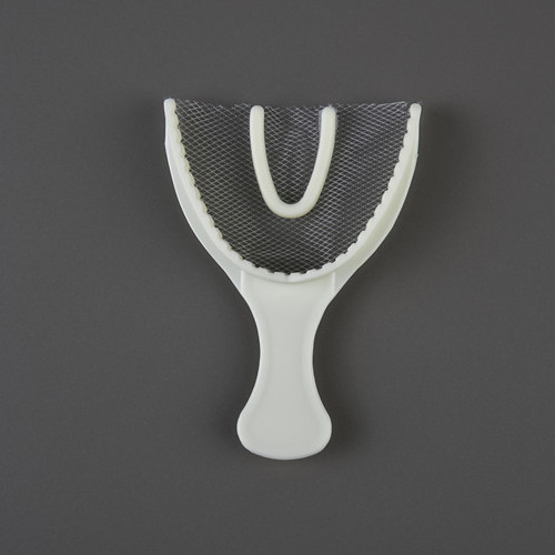 SJ Medical Grade Plastic Dental Disposable Consumable Bite Implant Impression Tray with Mesh Nylon Net