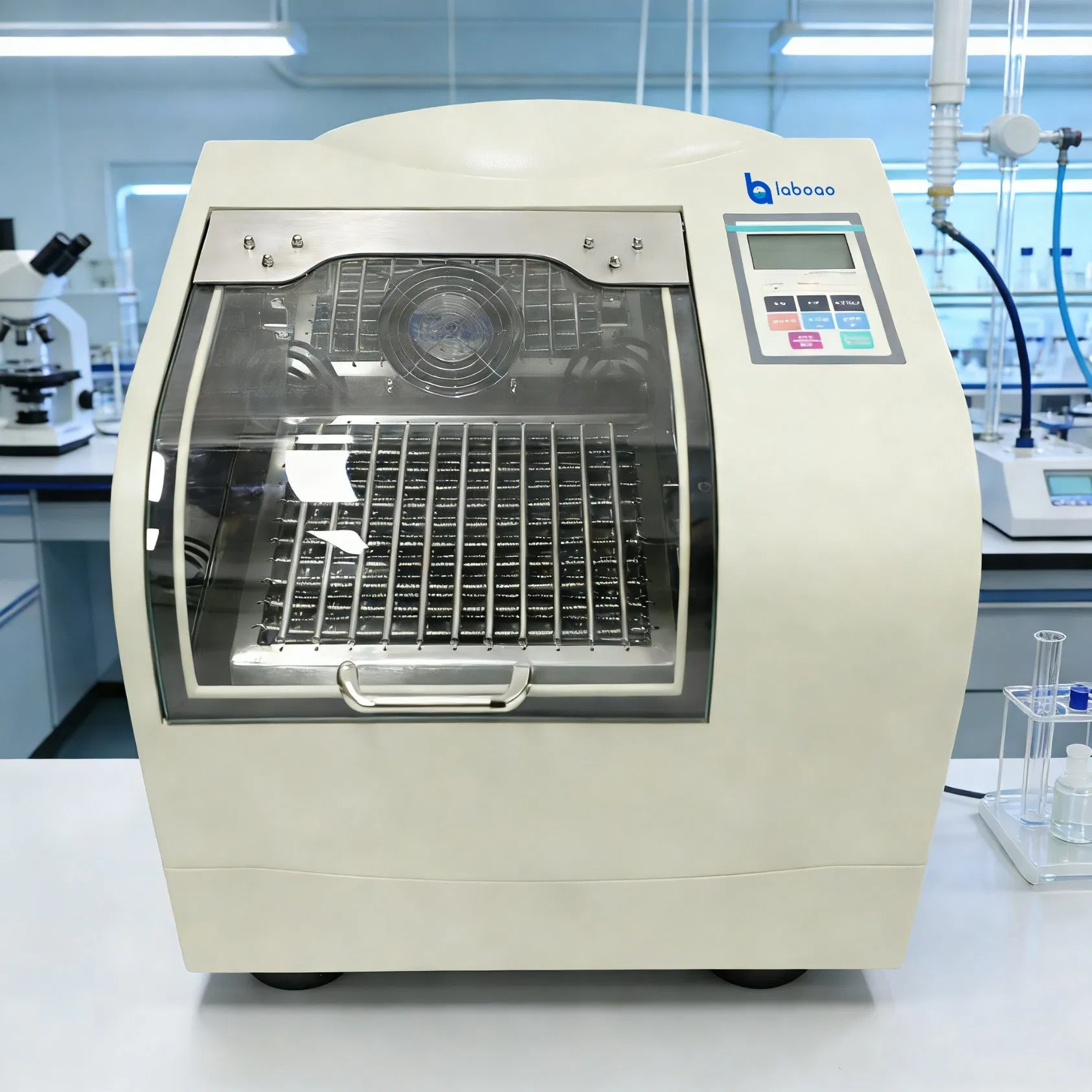 Laboao Precision 30-400rpm LCD Benchtop Laboratory Incubator Shaker with 25mm Amplitude