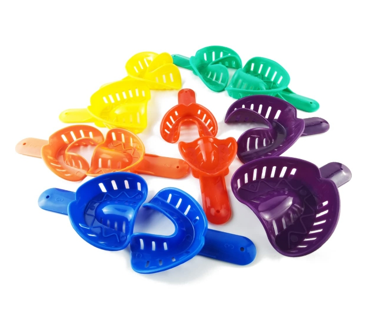 Disposable Impression Trays with Ergonomic Design, Size S/M/L Dental Teeth Tray