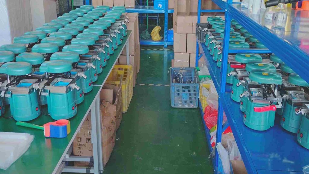 TRV Dental production workshop - dental product assembly and quality inspection line