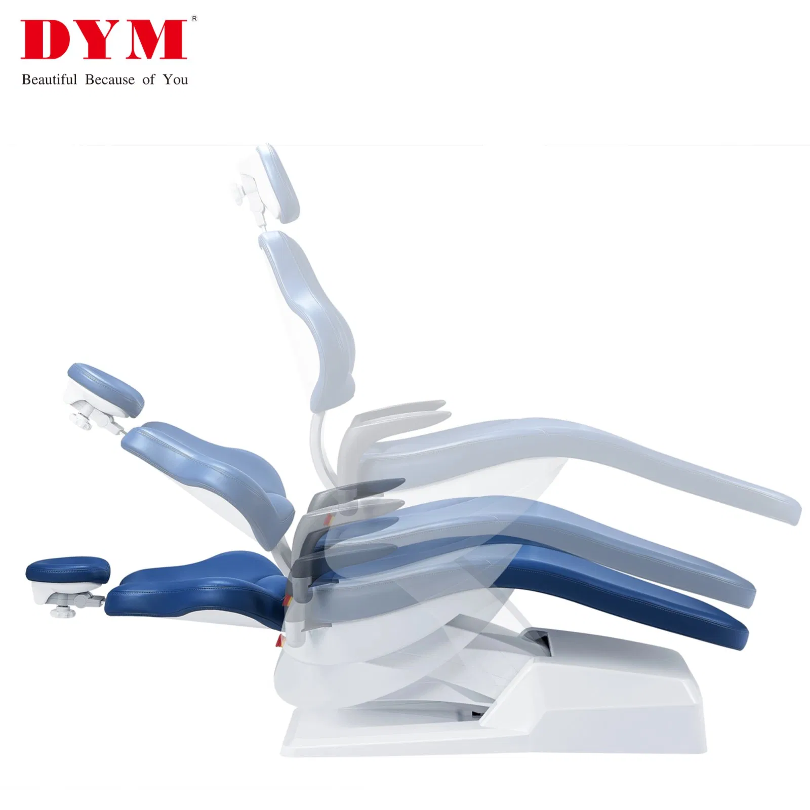 Adjustable Height Dental Operatory Chair with LED Examination Light