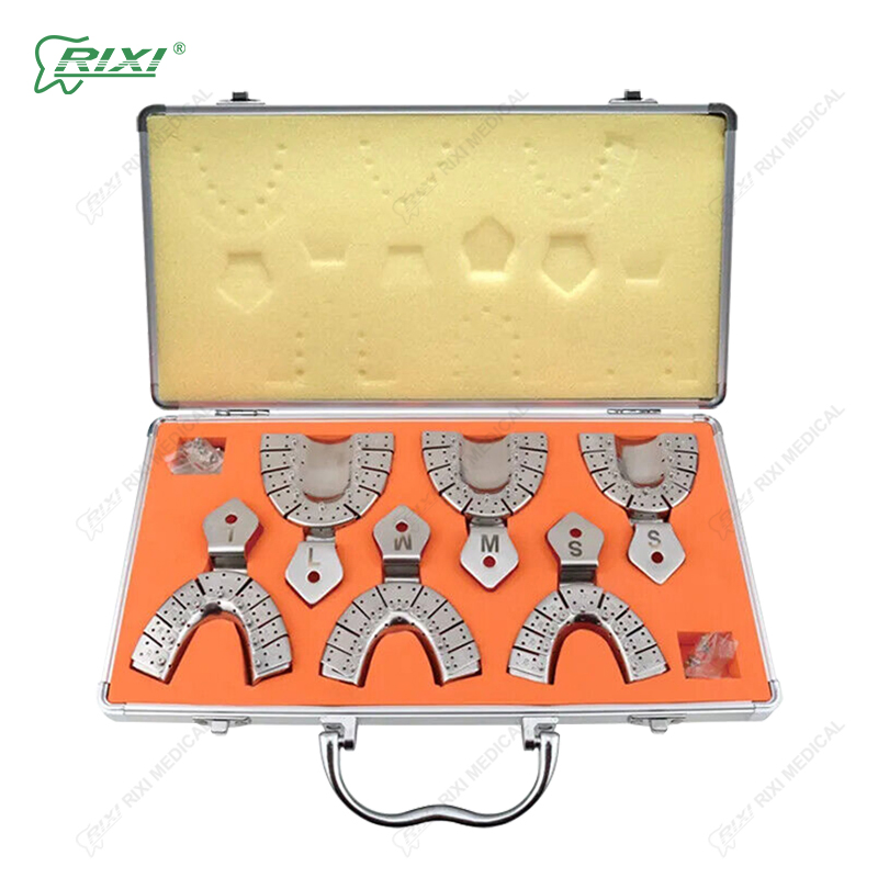 Specialized Instrument Equipment Orthodontic Material Sturdy Dental Impression Stainless Steel Trays