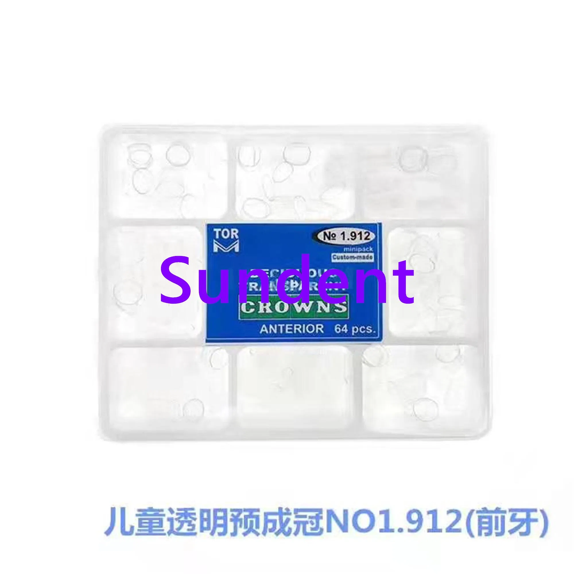 Dental Adult and Child Transparent Crown Teeth Temporary Crown Dental Material