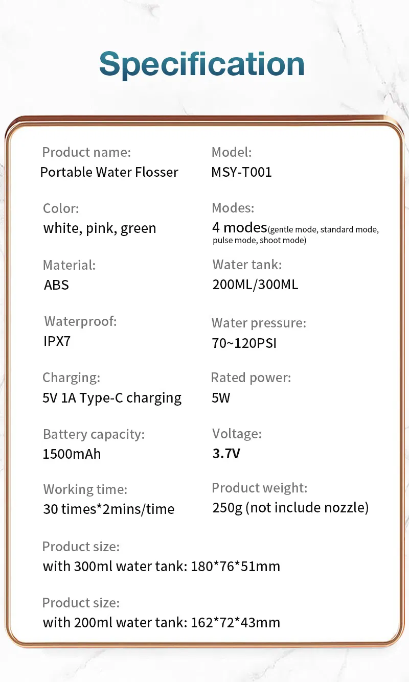 Product Dimensions