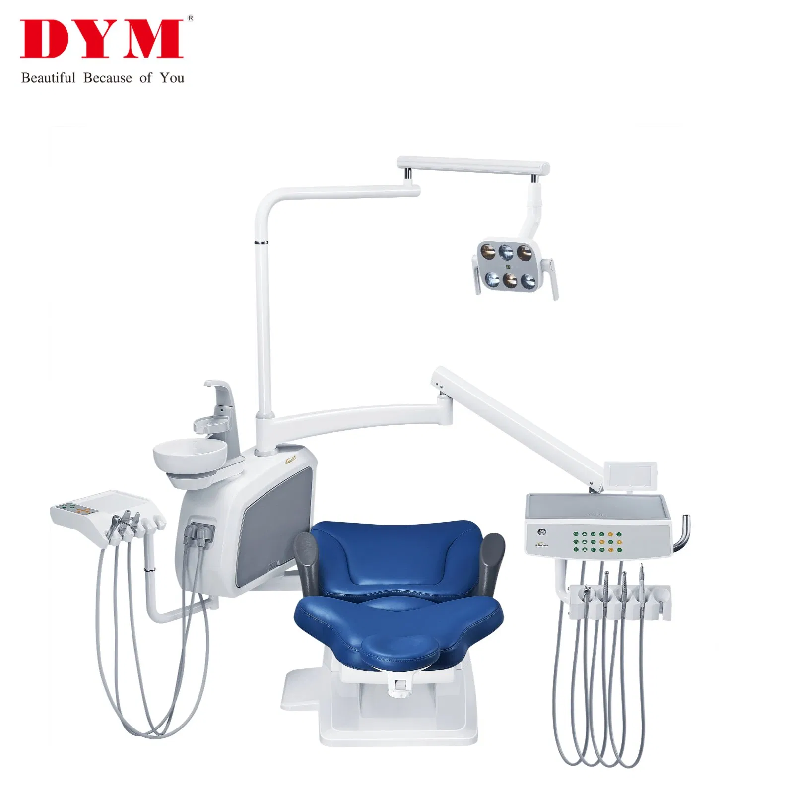 Adjustable Height Dental Operatory Chair with LED Examination Light