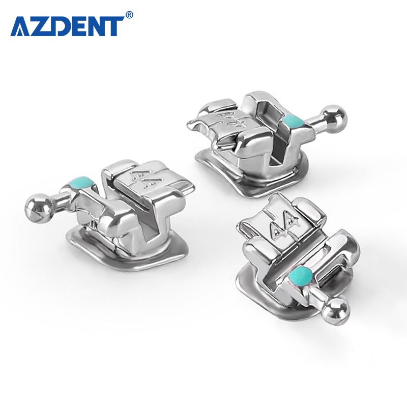 Azdent Dental Passive Self-Ligating Orthodontic Brackets Mini Mbt 022 with 1st Buccal Tube