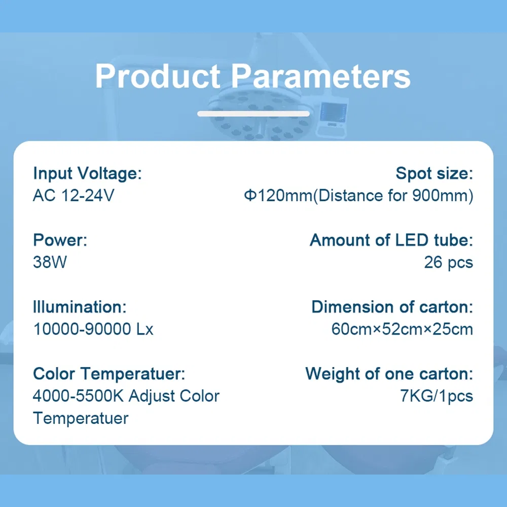 26 LED Bulbs Dental LED Operatory Lamp Medical Shadowless Operating Lighting for Dental Chair