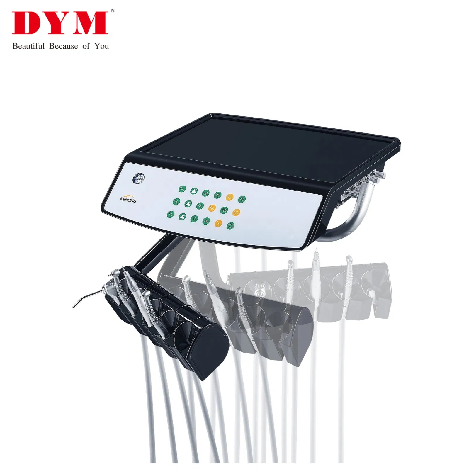 High-End Dental Chair with LED Operatory Light &amp; Integrated Instrument Tray