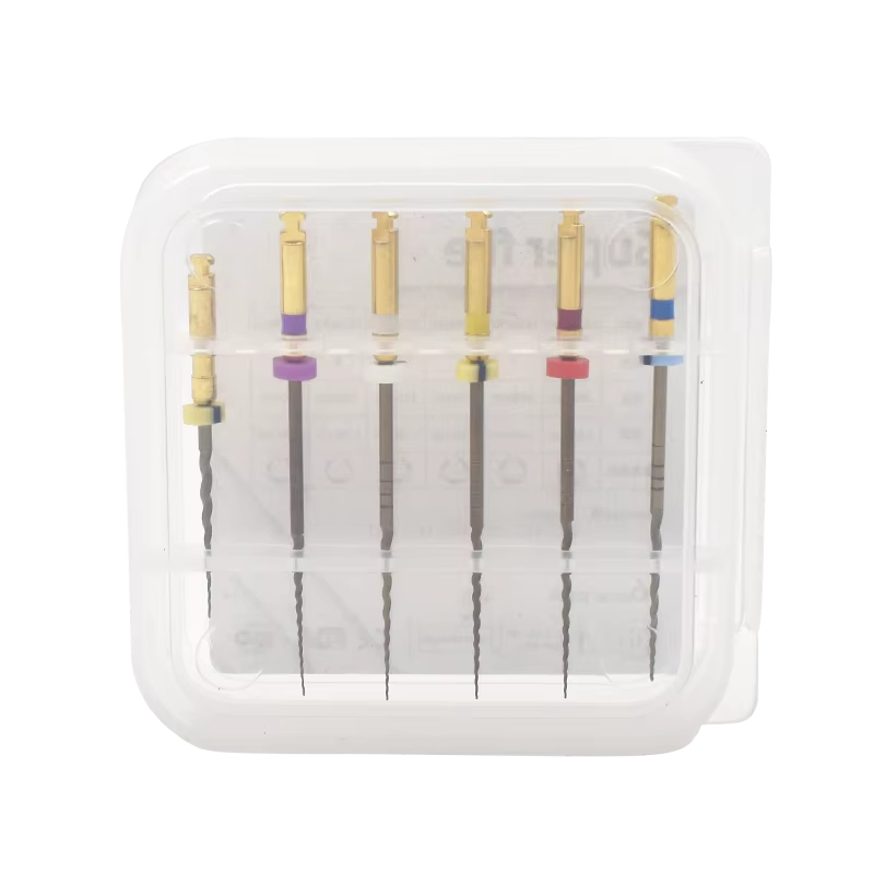 CE Dental Material Super File Gold Endodontic 21mm 25mm Endo Rotary Flexible Niti Files