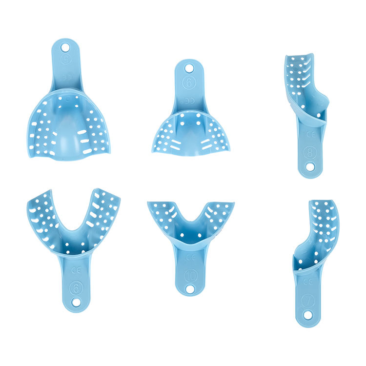 Perforated Disposable Impression Trays, 4 Medium Lower