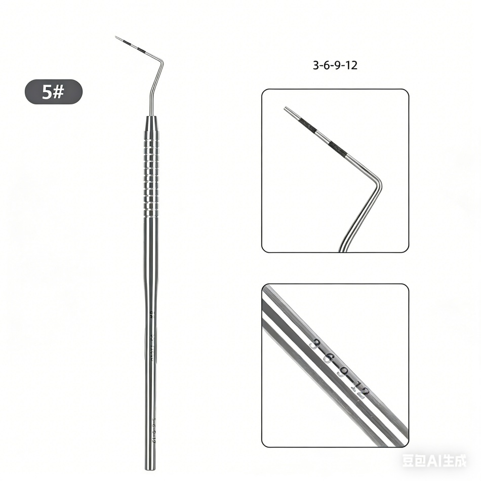 New Dental Instruments Professional Teeth Cleaning Oral Care Hygiene Kit Periodontal Probe