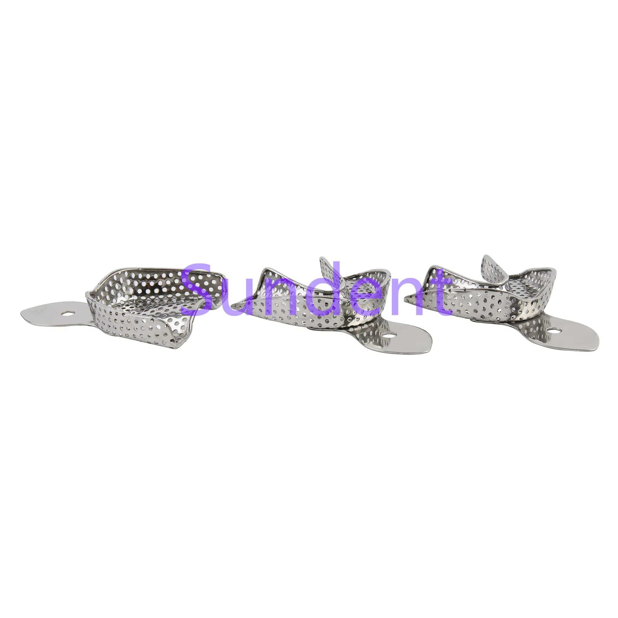 Stainless Steel 304 Impression Tray with Handle Dental Instrument Set