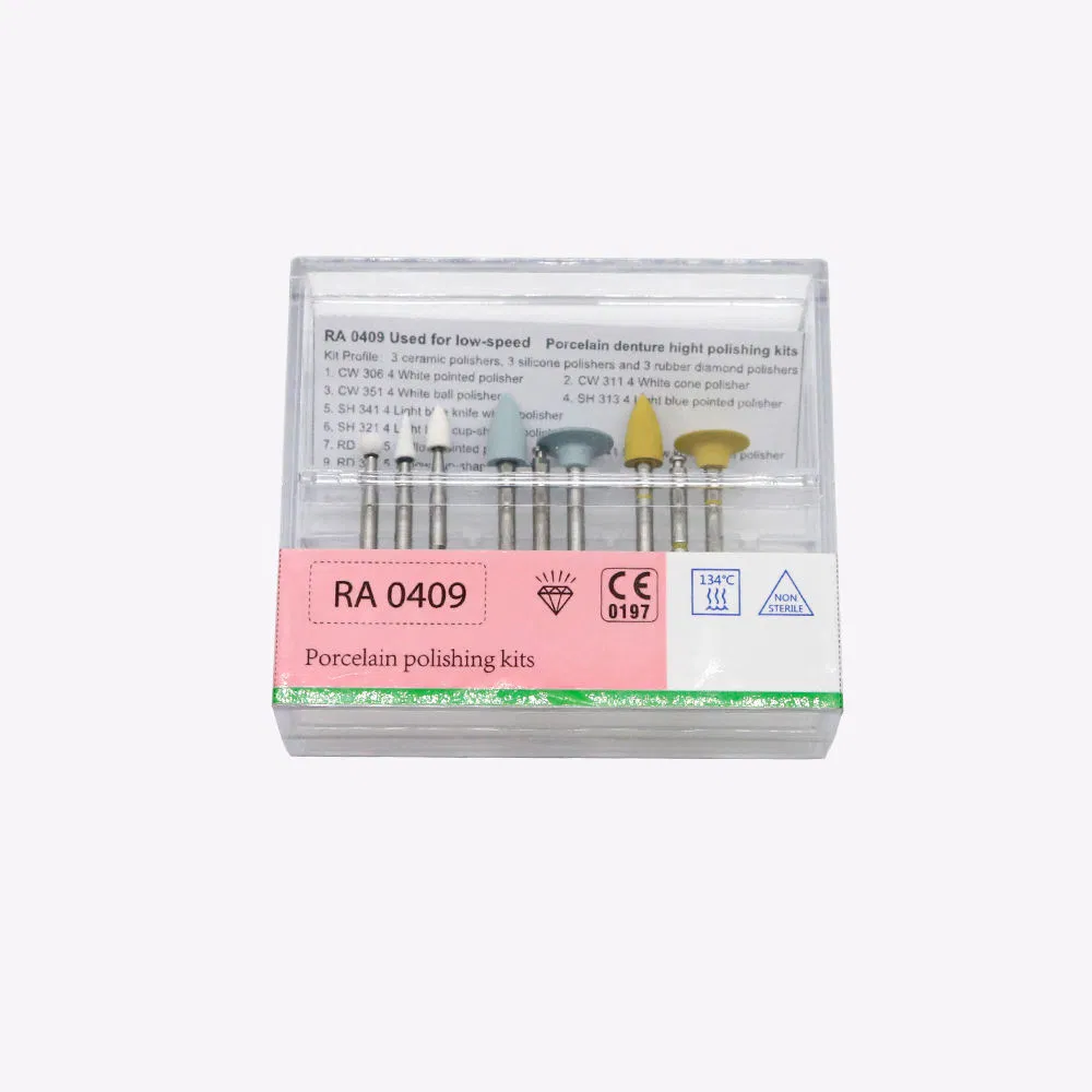 Dental Composite Resin Polishing Kits for Low Speed Handpiece 9 PCS